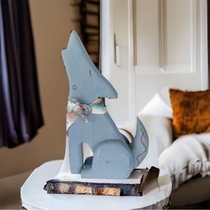 Vintage Handmade Southwestern Howling Coyote Wolf Decor